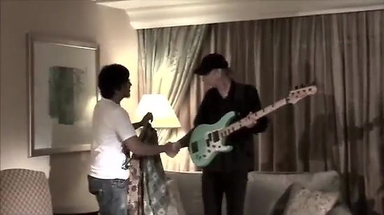 BILLY SHEEHAN OF MR BIG PHOTO SESSION AT JAKARTA INDONESIA